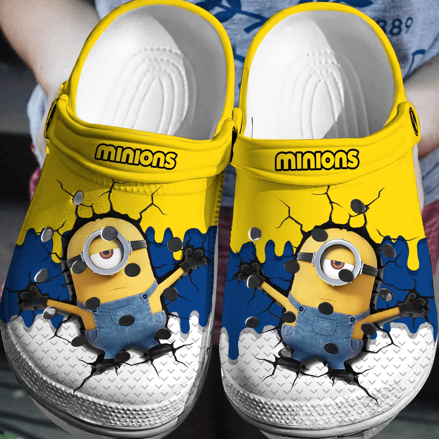 Funny Minions Crocs 3D Clog Shoes