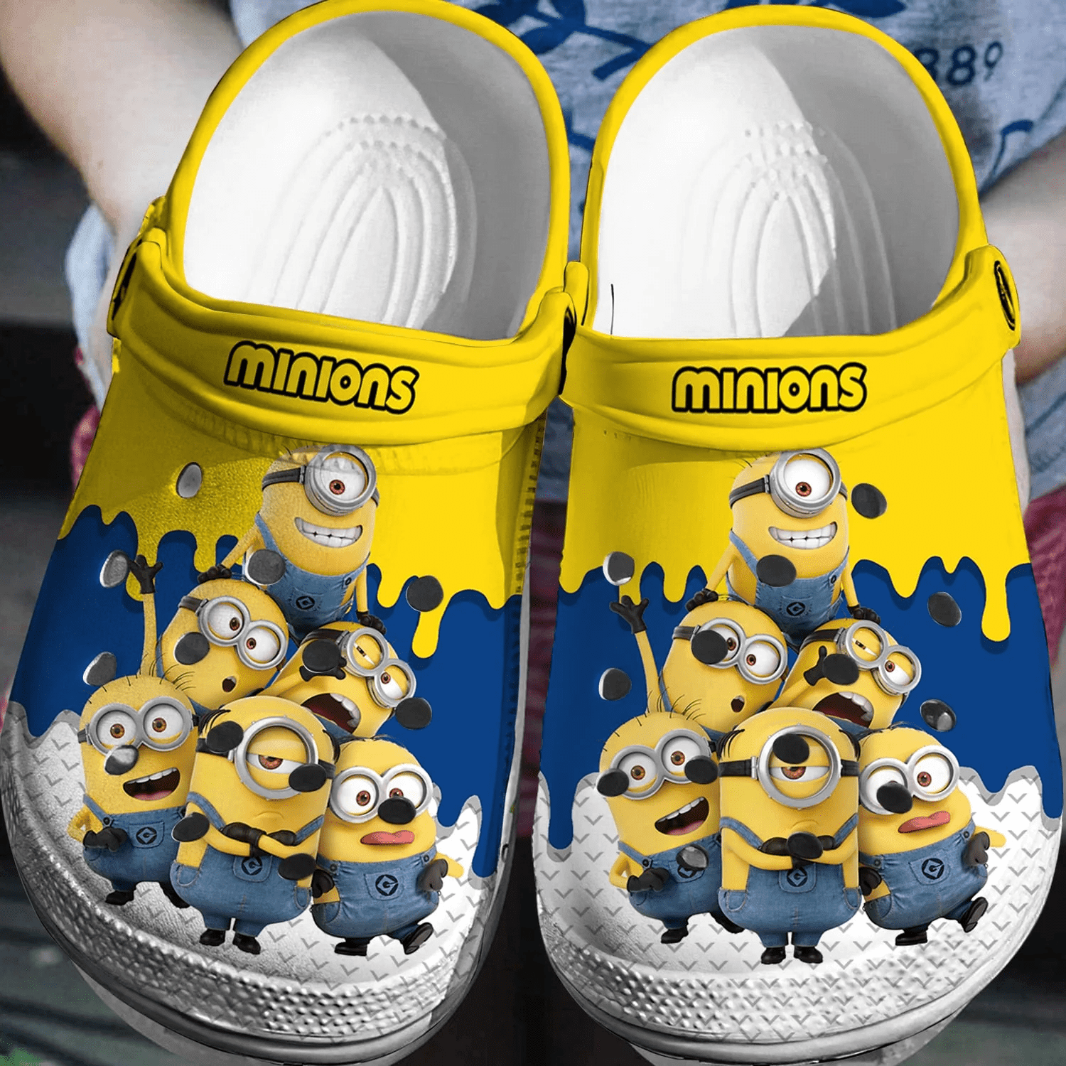 Funny Minions Banana Clogs 3D Clog Shoes