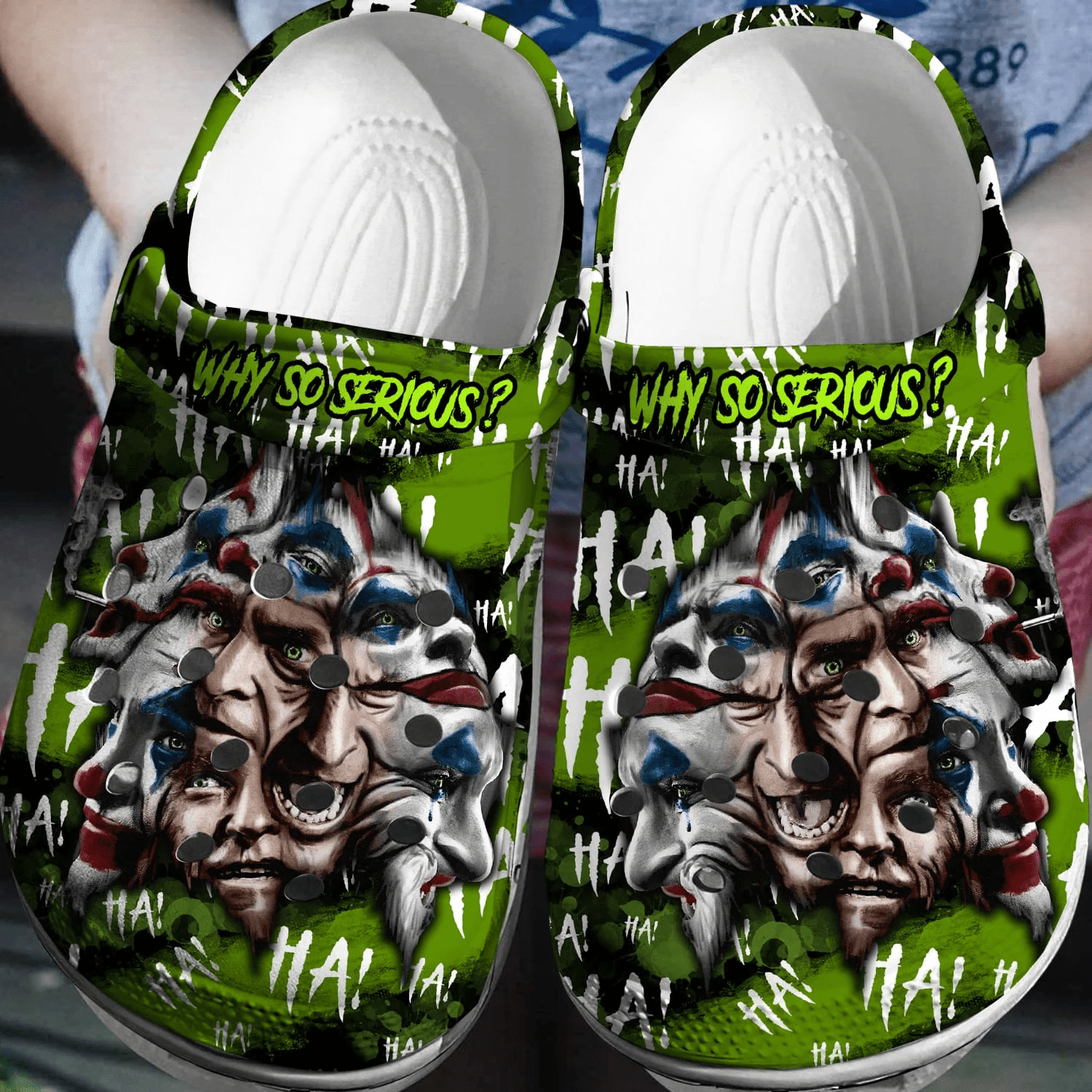 Joker Why So Serious Crocs 3D Clog Shoes