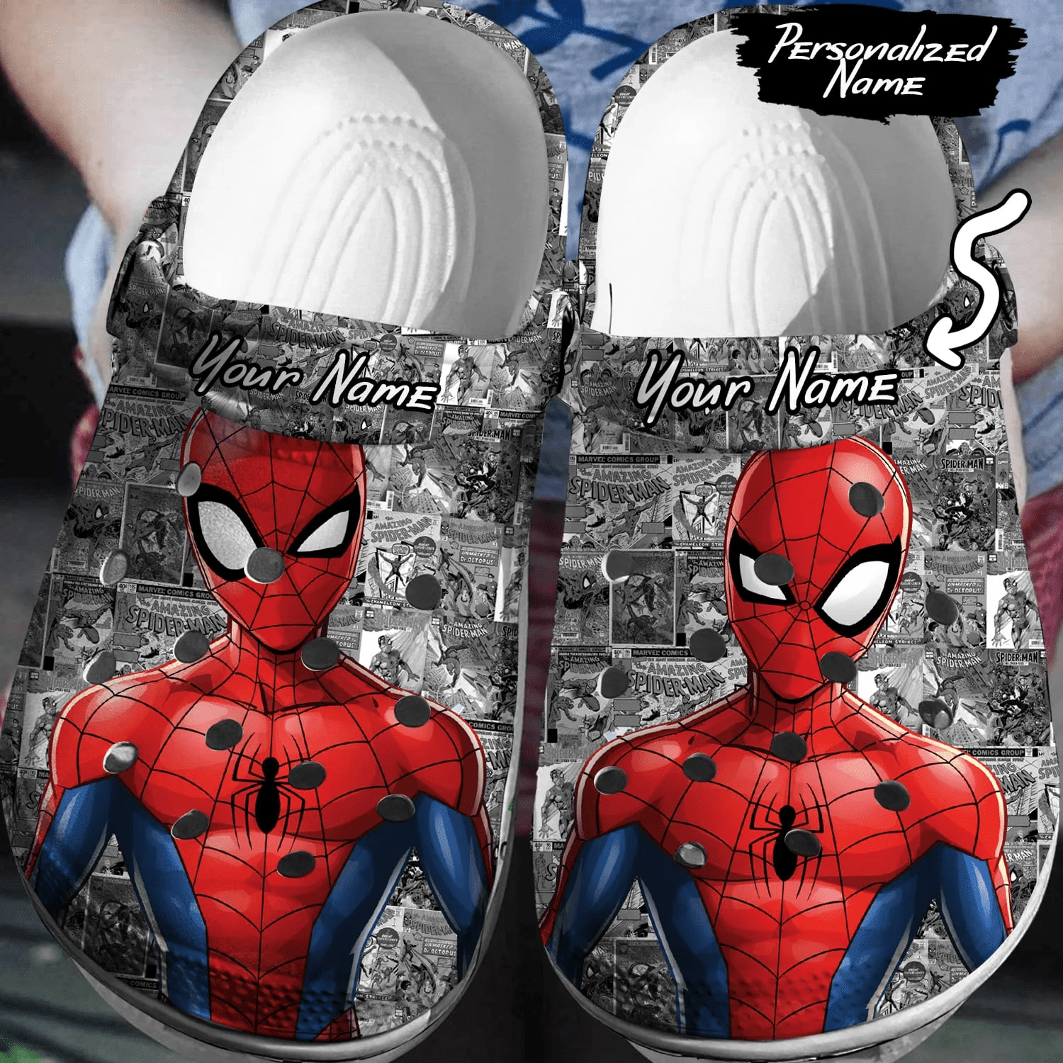 Spider Man Crocs 3D Clog Shoes