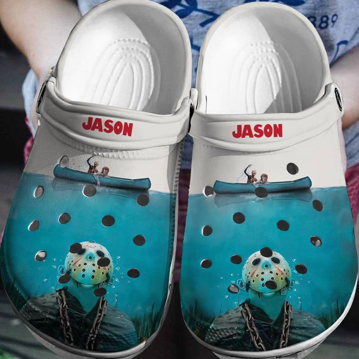 Jason Jaws Shark Crocs 3D Clog Shoes