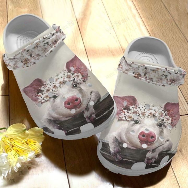 I Love Pig Crocs Classic Clogs Shoes PANCR0376