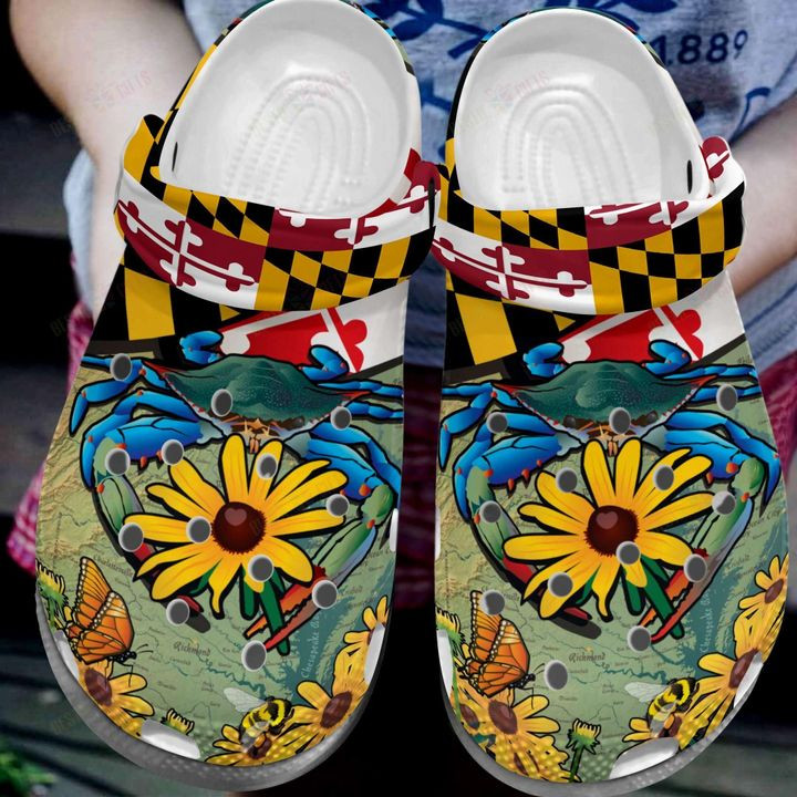 Maryland Citizen Pride Crocs Classic Clogs Shoes