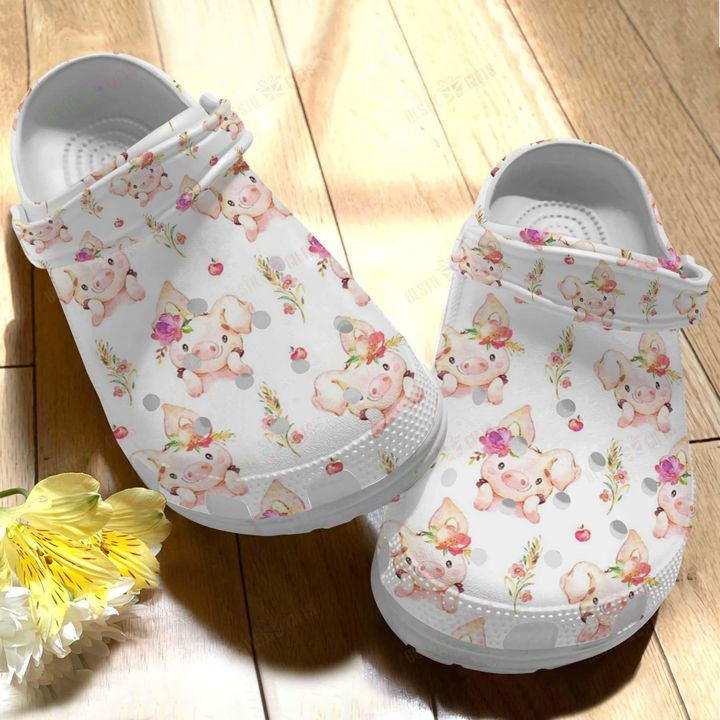Cute Pig Crocs Classic Clogs Shoes PANCR0447