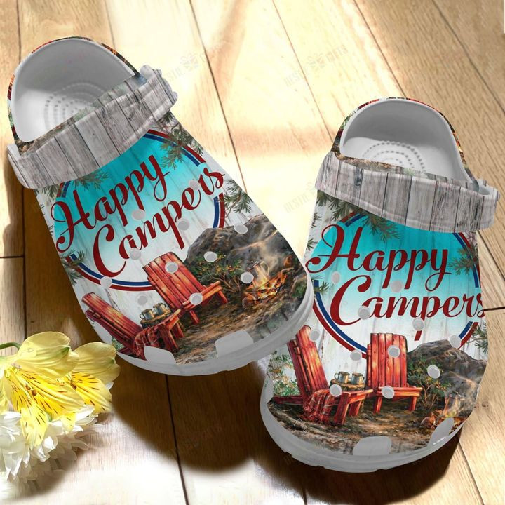 Camping Happy Campers  Crocs Classic Clogs Shoes