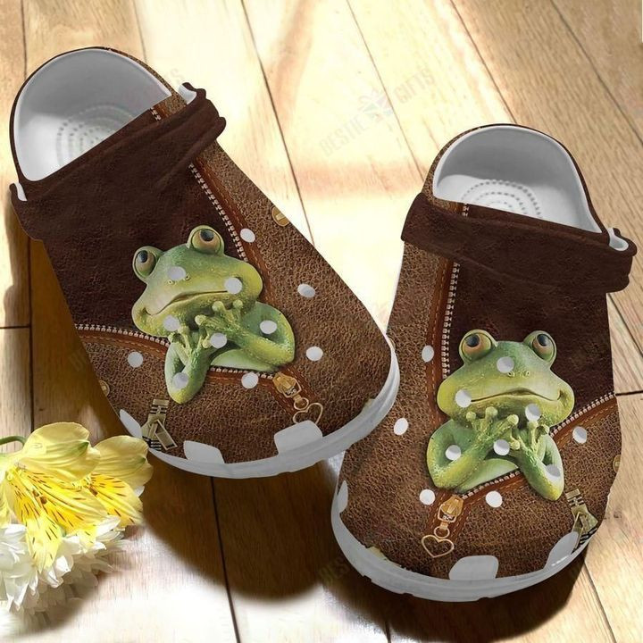 Frog Zipper Crocs Classic Clogs Shoes PANCR0553