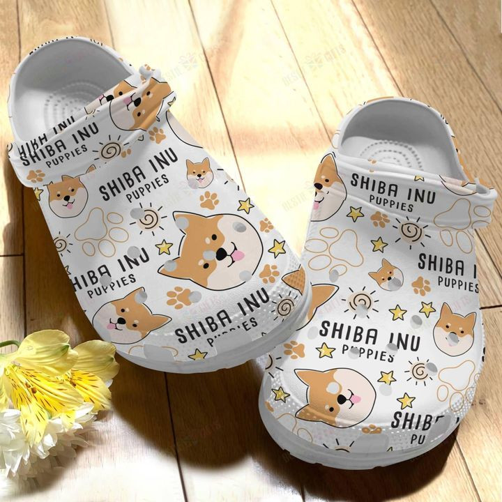 Dog Shiba Inu V4 Crocs Classic Clogs Shoes