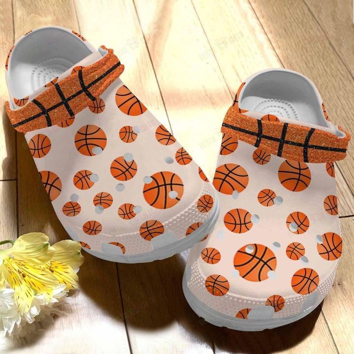Basketball Pattern V1 Crocs Classic Clogs Shoes