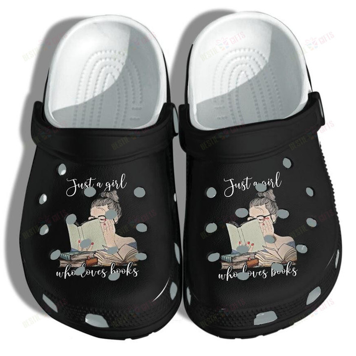 Girl Loves Books Crocs Classic Clogs Shoes