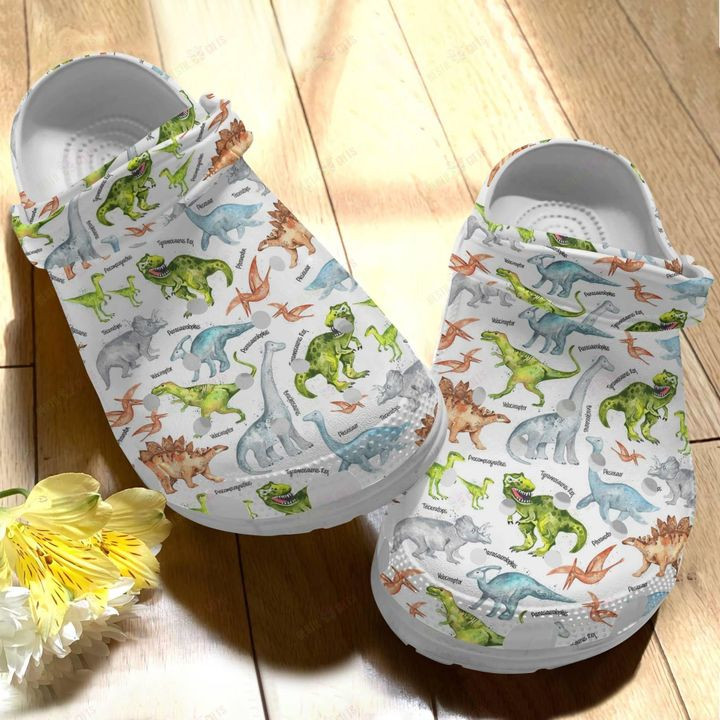 Dinosaur Crocs Classic Clogs Shoes