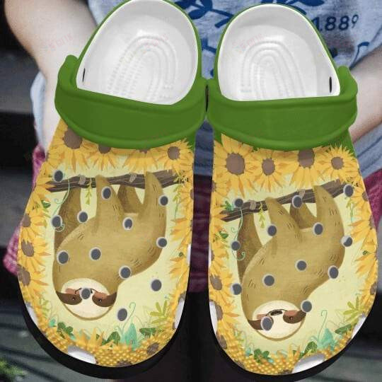 Sloth Crocs Classic Clogs Shoes