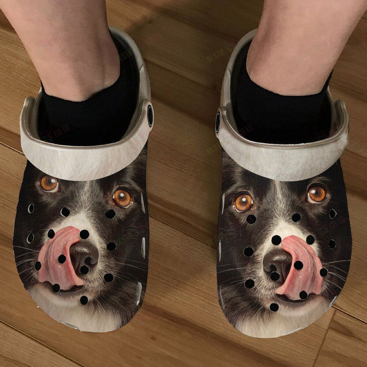 Cute Border Collie Crocs Classic Clogs Shoes