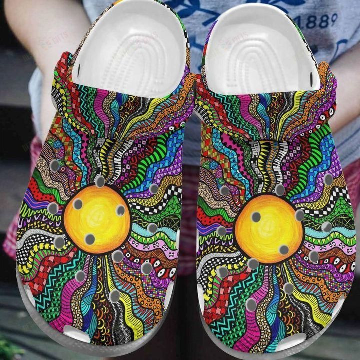 Hippie Style Crocs Classic Clogs Shoes PANCR0579