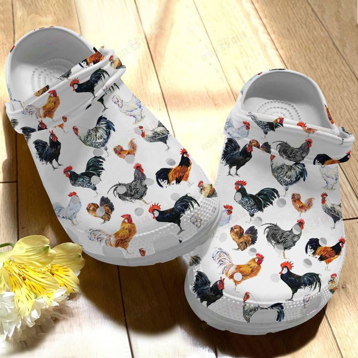 Farm Chicken Crocs Classic Clogs Shoes PANCR0327