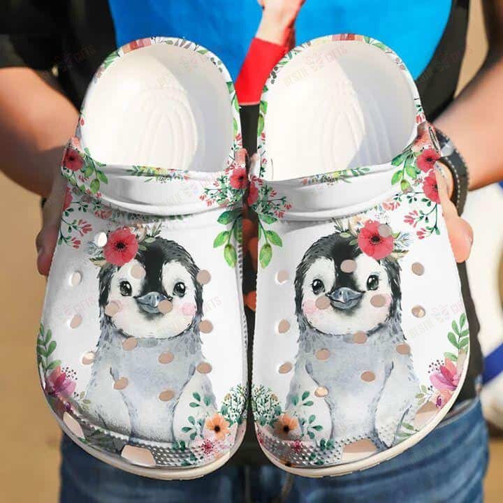 Penguin Crocs Classic Clogs Shoes