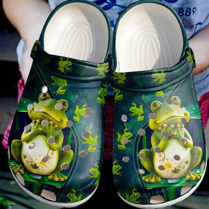 Frog Cute Little Frog Crocs Classic Clogs Shoes