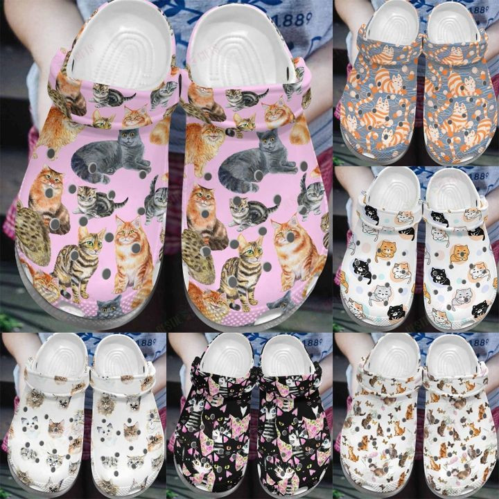 Cat Collection Crocs Classic Clogs Shoes