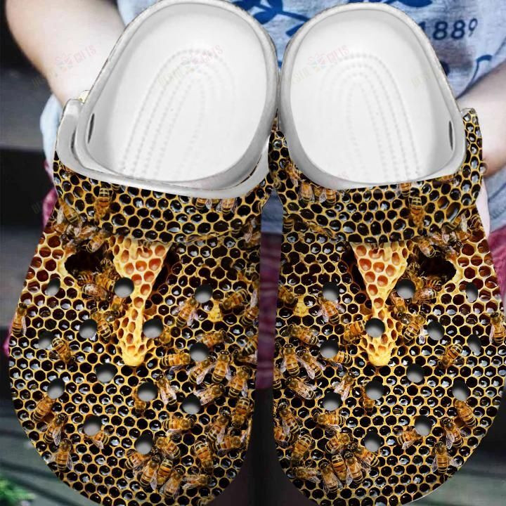 Love Bees Crocs Classic Clogs Shoes