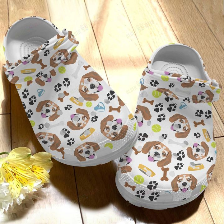 Dog Beagle V1 Crocs Classic Clogs Shoes