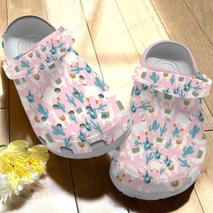 Llama Art Crocs Classic Clogs Shoes