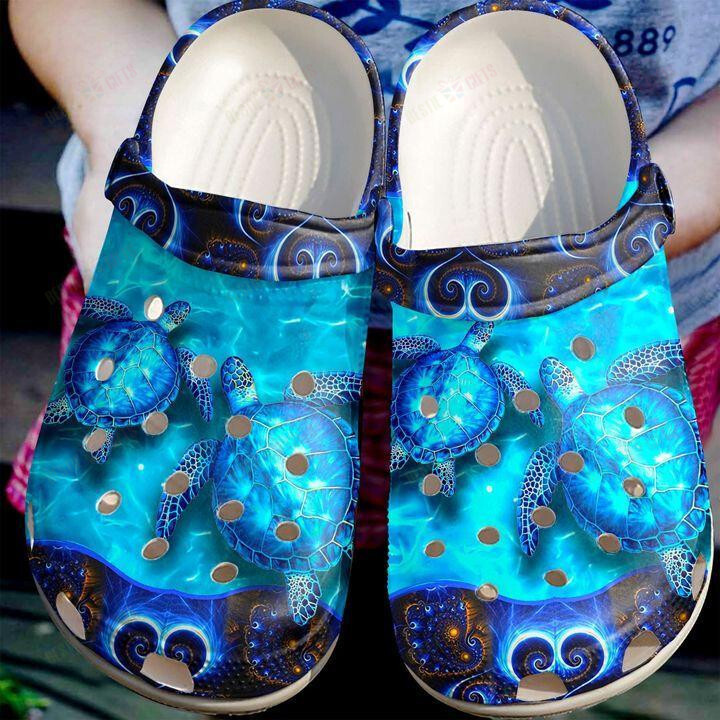 Turtle Crocs Classic Clogs Shoes