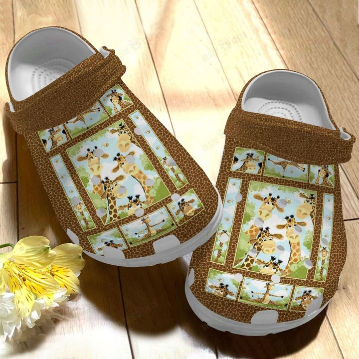 Giraffe Family Crocs Classic Clogs Shoes