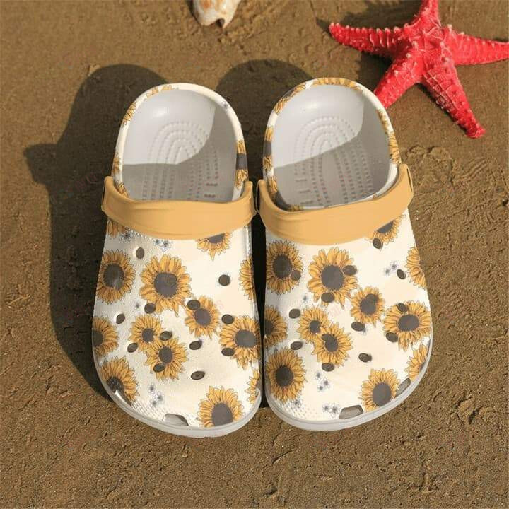 Sunflower Crocs Classic Clogs Shoes