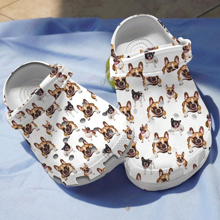 French Bulldog Crocs Classic Clogs Shoes