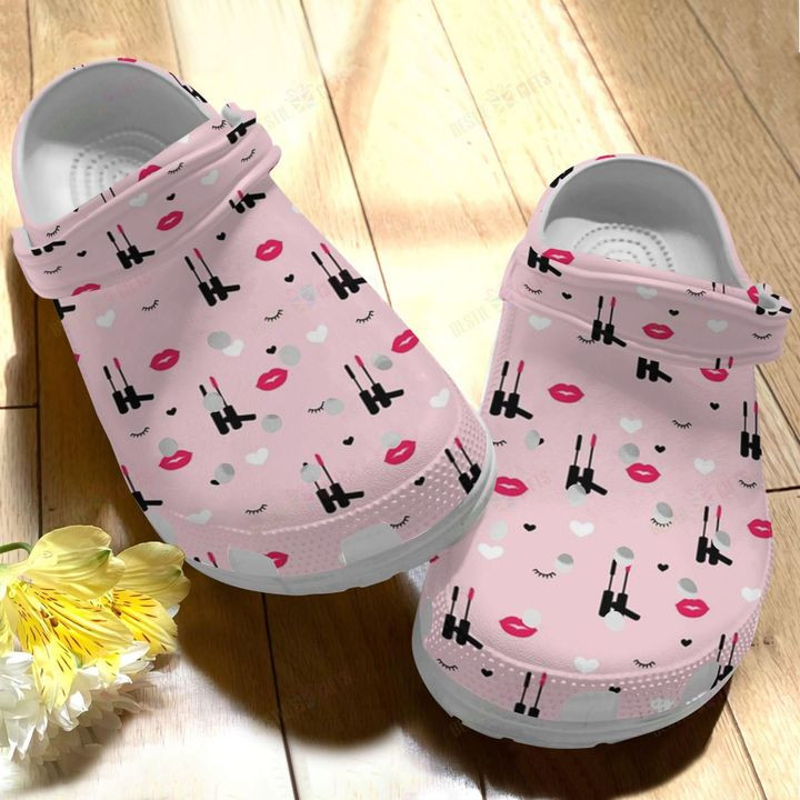 Makeup Love Lips Crocs Classic Clogs Shoes