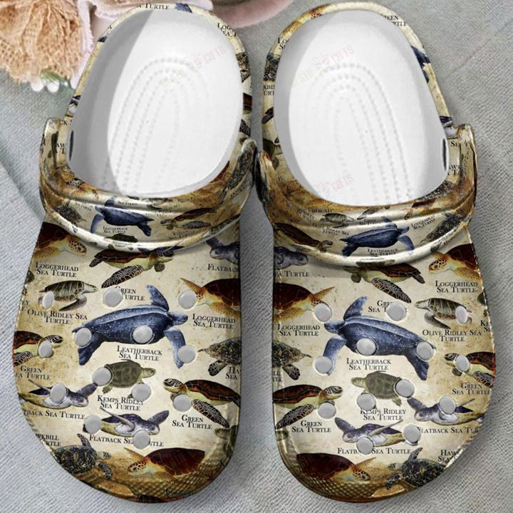 Sea Turtles Of The World Crocs Classic Clogs Shoes