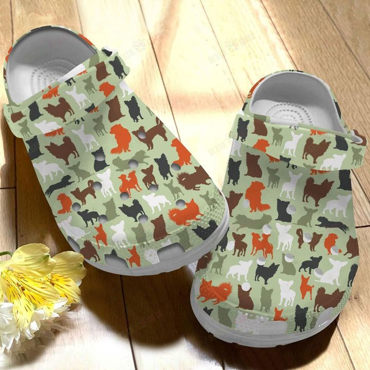 Chihuahua Camo Crocs Classic Clogs Shoes