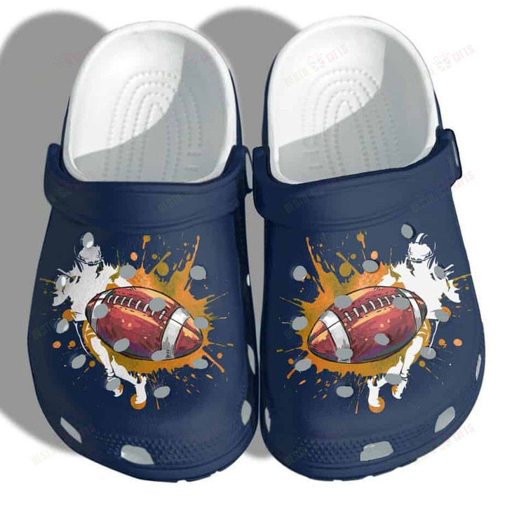 Football Crocs Classic Clogs Shoes