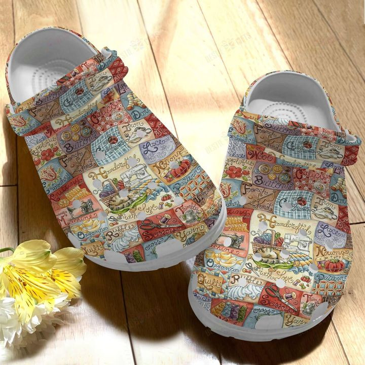 Quilting From A To Z Crocs Classic Clogs Shoes