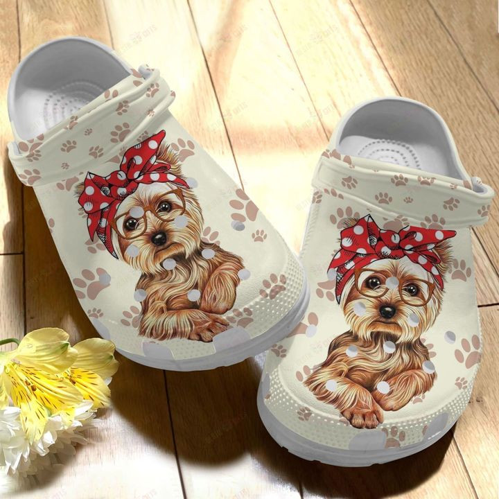 Yorkie Mom Crocs Classic Clogs Shoes