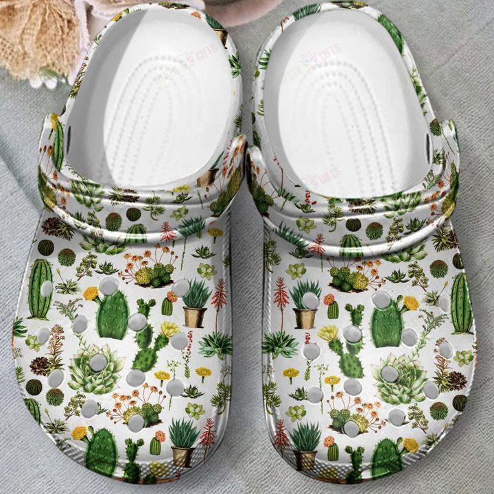 Cactus Crocs Classic Clogs Shoes