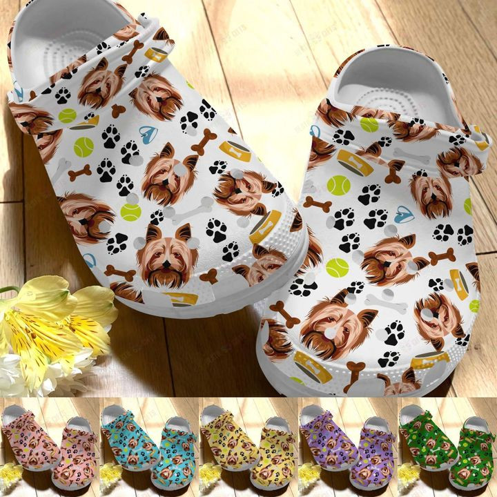 Yorkshire Whitesole Cute Yorkshires Crocs Classic Clogs Shoes