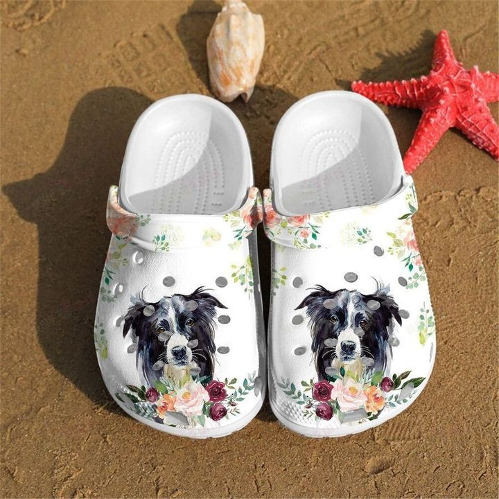 Border Collie Crocs Classic Clogs Shoes