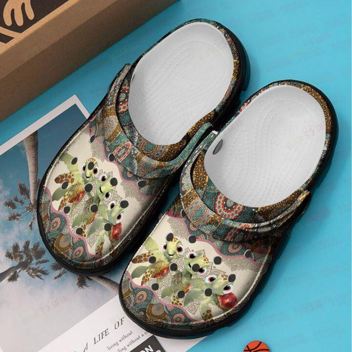 Turtle Crocs Classic Clogs Shoes