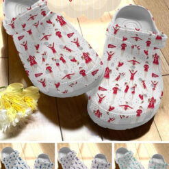 Cheerleader Lovely Cheerleading Pattern Crocs Classic Clogs Shoes