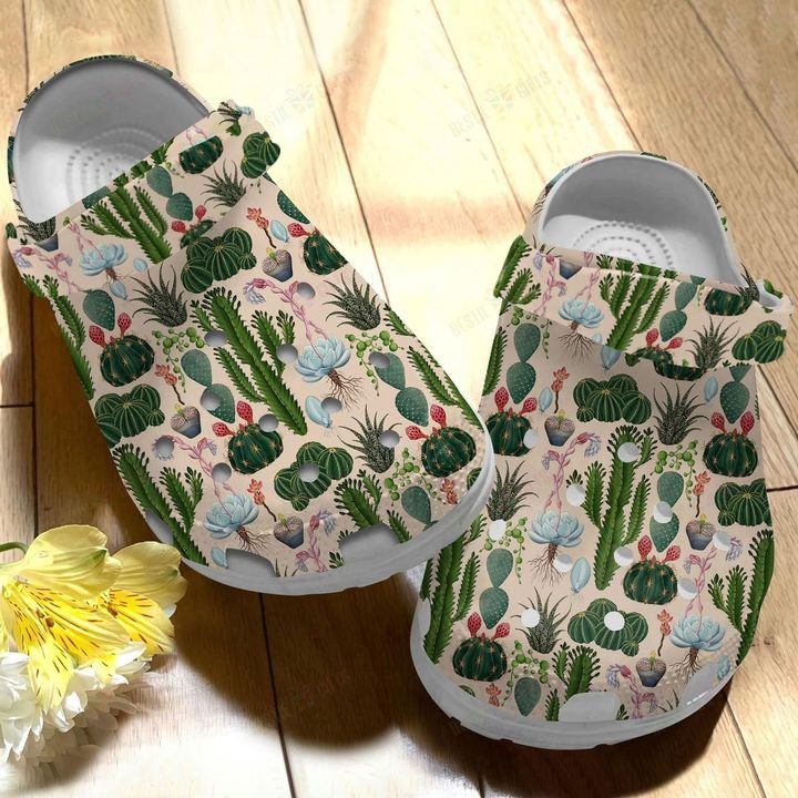 Cactus Crocs Classic Clogs Shoes