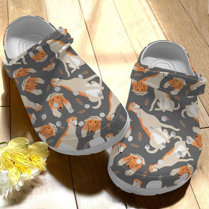 Dog Borzoi V1 Crocs Classic Clogs Shoes