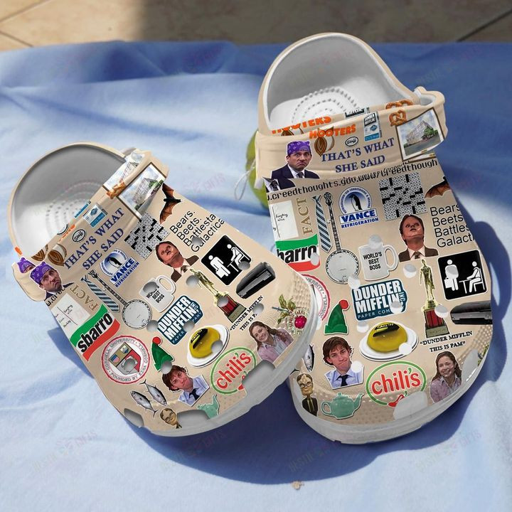 Dunder Mifflin Crocs Classic Clogs Shoes