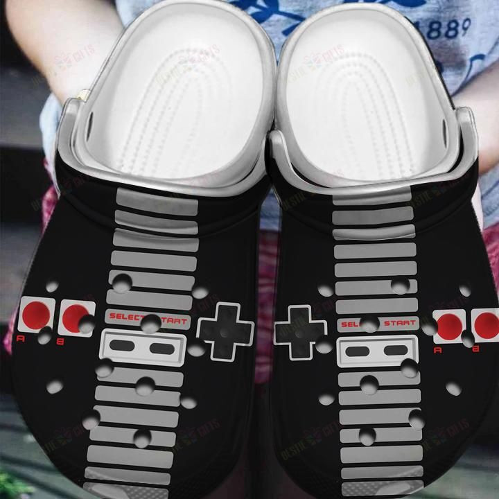 Retro Gamepad Crocs Classic Clogs Shoes