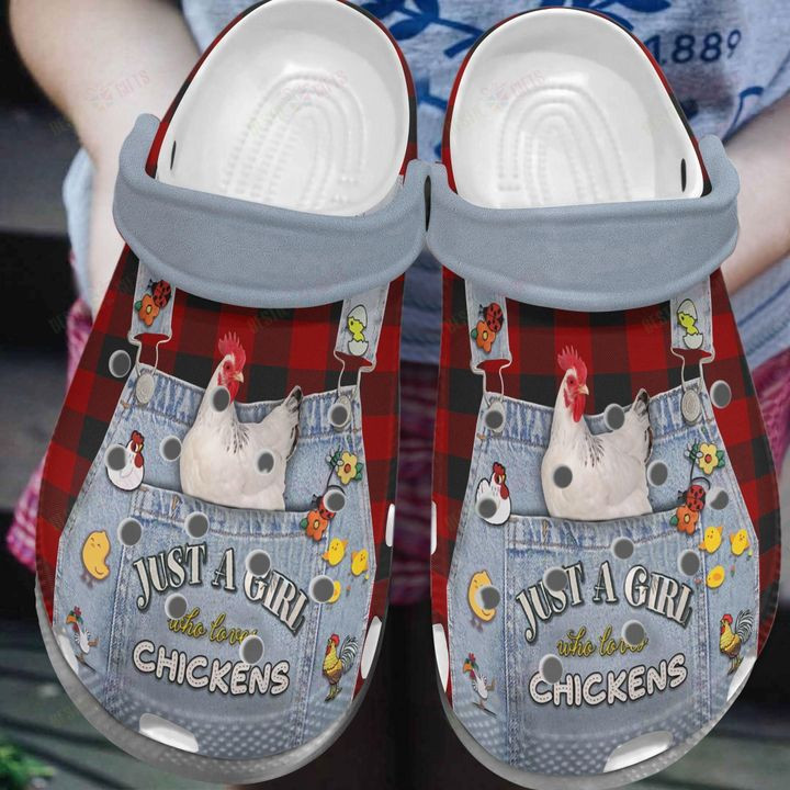 Chicken Just A Girl Who Loves Chicken Crocs Classic Clogs Shoes