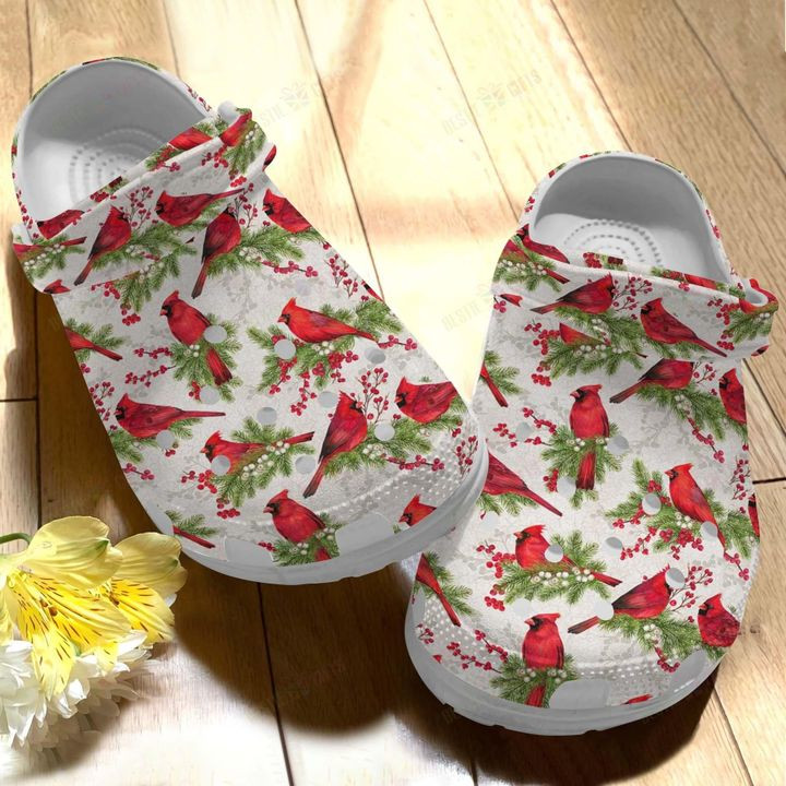 White Sole Love Cardinal Crocs Classic Clogs Shoes