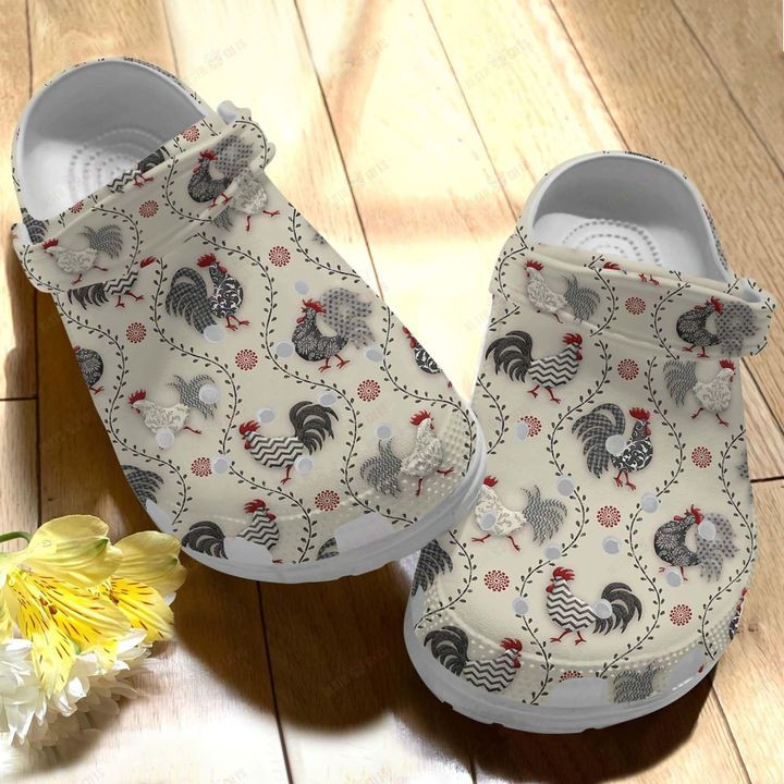 Chicken Pattern Crocs Classic Clogs Shoes