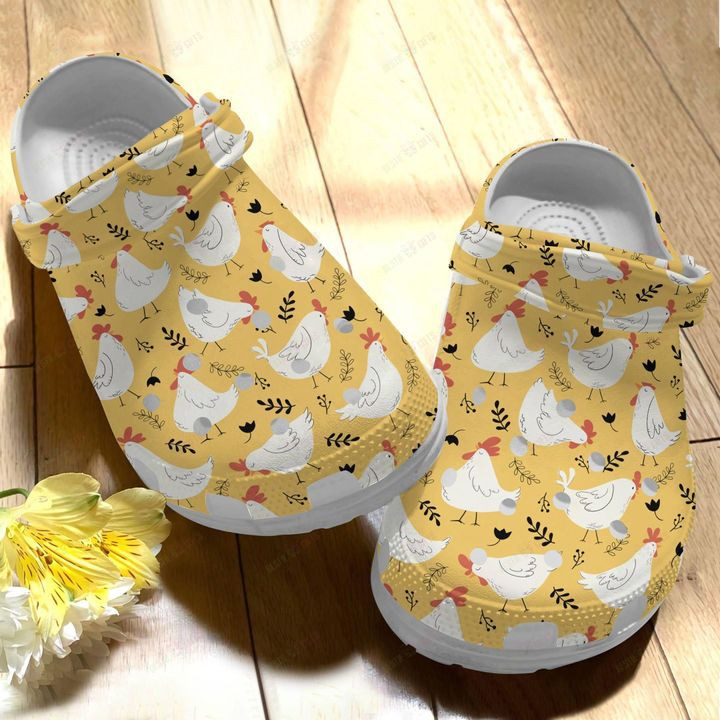 Chicken Cute Chicken Pattern Crocs Classic Clogs Shoes