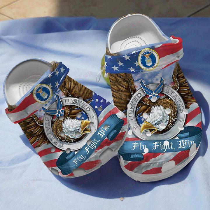 Air Force Eagle Crocs Classic Clogs Shoes