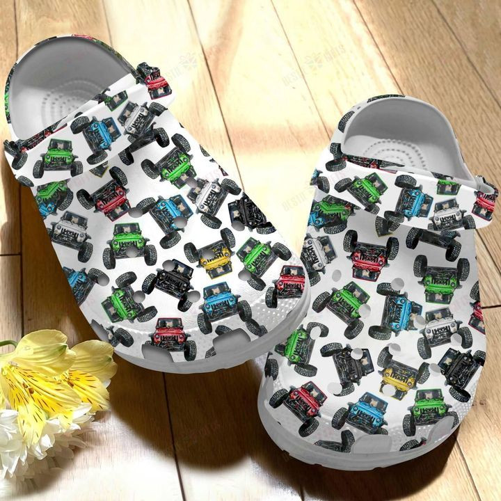 Jeep Art Crocs Classic Clogs Shoes