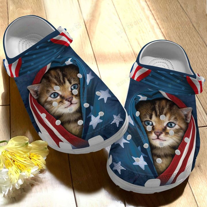 Cat American Cat Crocs Classic Clogs Shoes